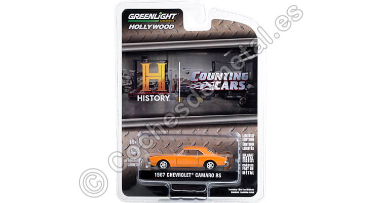 1967 Chevrolet Camaro RS Counting Cars, Hollywood Series 37 1:64 Greenlight 44970F