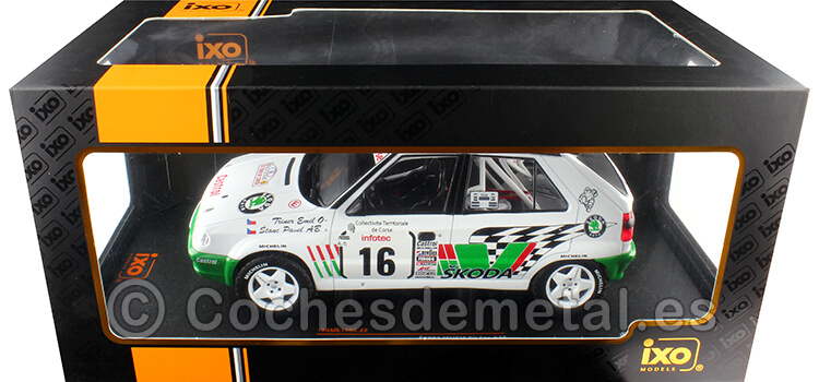 1995 Skoda Felicia Kit Car Nº16 Triner/Stanc Rally Tour de Corse  1:18 IXO Models RMC149A.22
