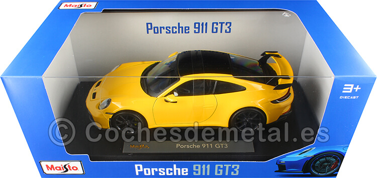 2022 Porsche 911 (992) GT3 Amarillo Racing 1:18 Maisto Premiere 36458