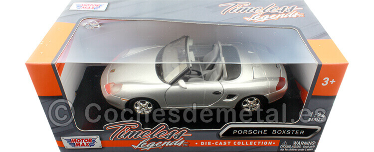 1999 Porsche Boxster (986) Metallic Silver 1:24 Motor Max 73226