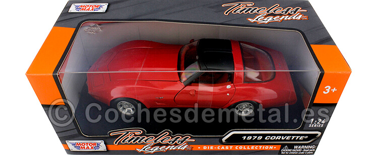 1979 Chevrolet Corvette Rojo 1:24 Motor Max 73244