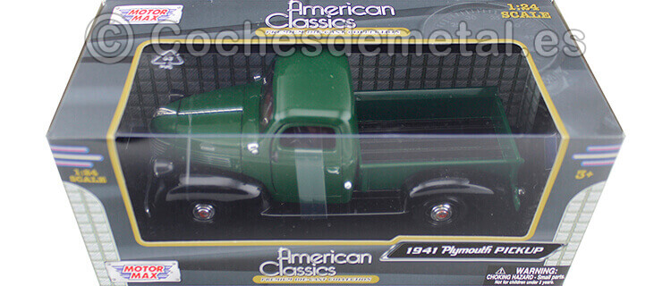 1941 Plymouth Pickup Green 1:24 Motor Max 73278