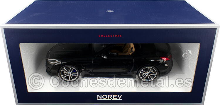 2019 BMW Z4 Cabriolet Negro Metalizado 1:18 Norev HQ 183272