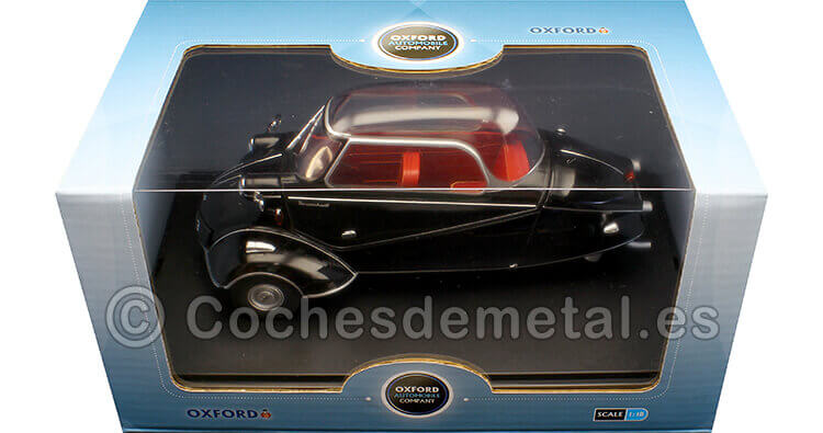 1955 Messerschmitt KR200 Bubble Top Negro 1:18 Oxford 18MBC007