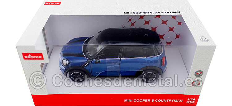 2010 Mini Cooper S Countryman R60 Azul Metalizado 1:24 Rastar 56400