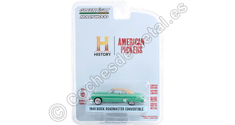 1949 Buick Roadmaster Convertible American Pickers, Hollywood Series 37 1:64 Greenlight 44970D