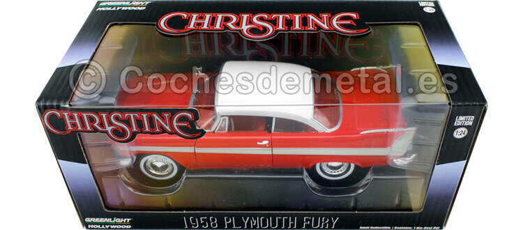 1958 Plymouth Fury Christine Red-White 1:24 Greenlight 84071
