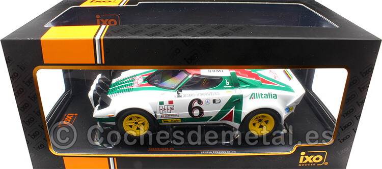1976 Lancia Stratos HF Nº6 Waldegard/Thorszelius Rallye Monte Carlo 1:18 IXO Models 18RMC162B