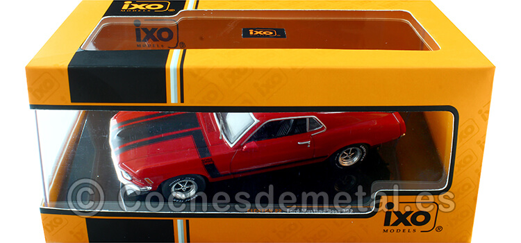 1970 Ford Mustang Boss 302 Rojo/Negro 1:43 IXO Models CLC476N.22