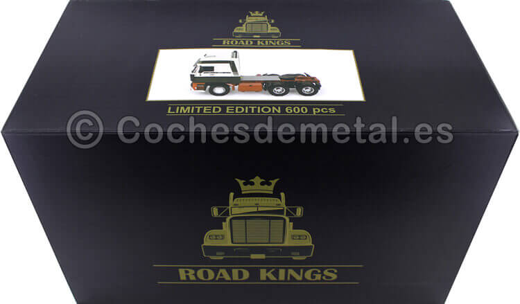 1982 Camion DAF 3600 SpaceCab Verde/Blanco 1:18 Road Kings 180092