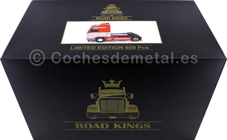 1995 Camion Scania 143 Streamline Rojo/Gris 1:18 Road Kings 180101