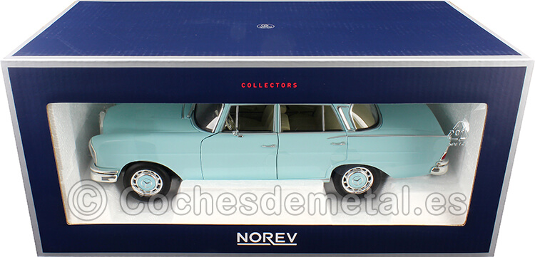 1969 Mercedes-Benz 220 S (W111) Azul Claro 1:18 Norev HQ 183920