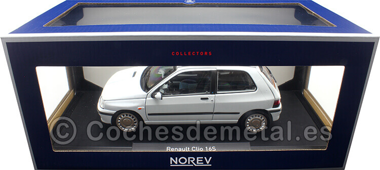 1991 Renault Clio 16S Blanco Glaciar 1:18 Norev 185251