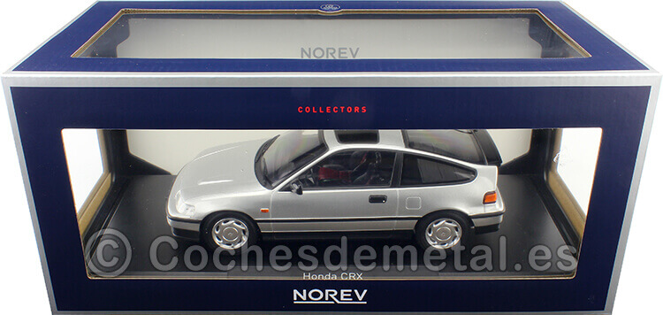 1990 Honda CRX Gris Metalizado 1:18 Norev 188011