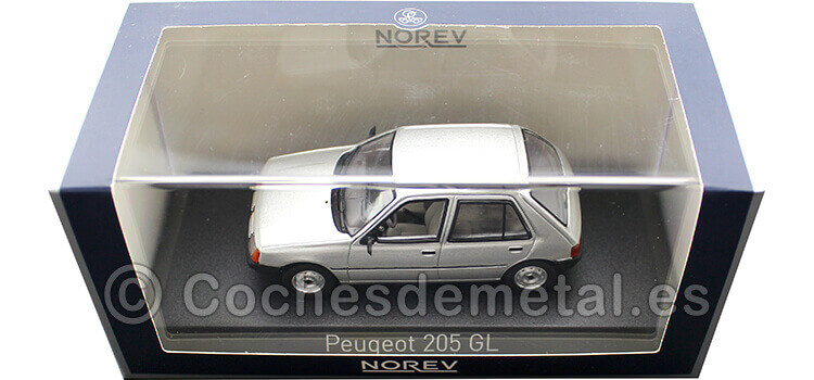 1988 Peugeot 205 GL Gris Futura 1:43 Norev 471735