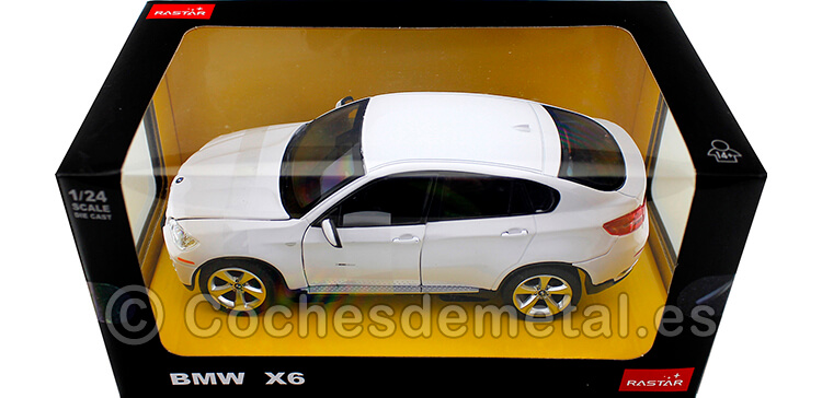 2010 BMW X6 Blanco 1:24 Rastar 41500