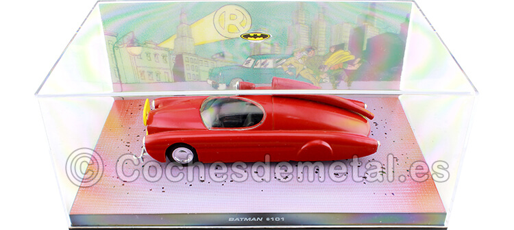1956 Batman Automobilia Batmobile Nº101 Robinmobile Rojo 1:43 Salvat BAT085