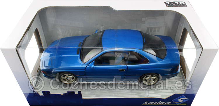 1990 BMW 850 CSI (E31) Azul Tobago 1:18 Solido S1807002