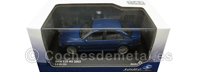 2003 BMW E39 M5 5.0 V8 32V Azul  Avus 1:43 Solido S4310501