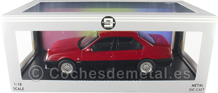 1994 Alfa Romeo 164 Q4 Rojo Alfa/Negro 1:18 Triple-9 1800321